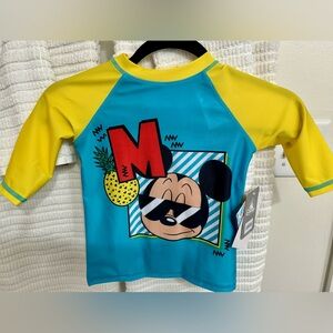 Disney Mickey Mousse Adaptive Rash Guard for Boys